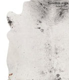 Salt and Pepper Black Cowhide Rug #65537