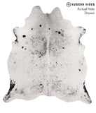Salt and Pepper Black Cowhide Rug #65558