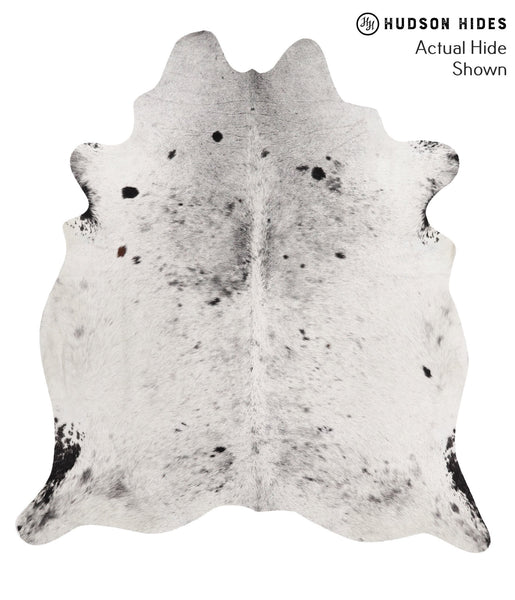 Salt and Pepper Black Cowhide Rug #65558