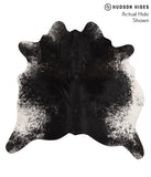 Salt and Pepper Black Cowhide Rug #65603