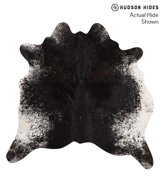 Salt and Pepper Black Cowhide Rug #65603
