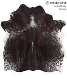 Salt and Pepper Black Cowhide Rug #65610