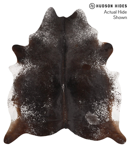 Salt and Pepper Brown Cowhide Rug #65615