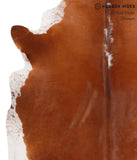 Brown and White Regular Cowhide Rug #65653