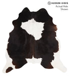 Chocolate and White Cowhide Rug #65669