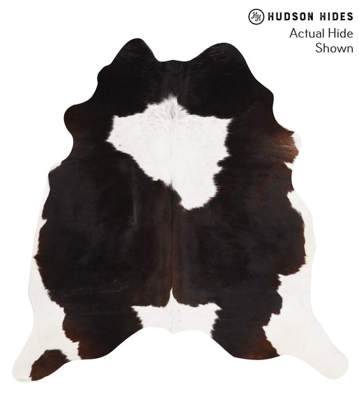 Chocolate and White Cowhide Rug #65669