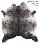 Salt and Pepper Black Cowhide Rug #65673