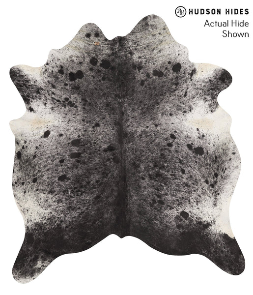 Salt and Pepper Black Cowhide Rug #65673