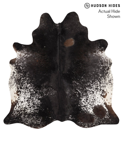 Salt and Pepper Black Cowhide Rug #65694