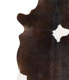 Chocolate and White Cowhide Rug #65726