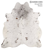 Salt and Pepper Black Cowhide Rug #65776