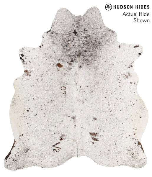 Salt and Pepper Black Cowhide Rug #65776