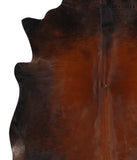 Brown with Red Cowhide Rug #65831