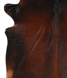 Brown with Red Cowhide Rug #65863