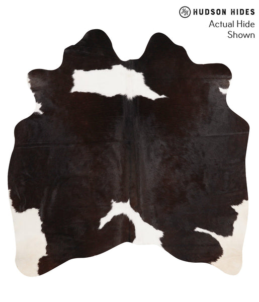 Chocolate and White Cowhide Rug #65866