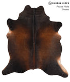 Brown with Red Cowhide Rug #65869