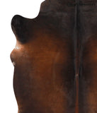 Brown with Red Cowhide Rug #65869