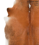 Brown with Red Cowhide Rug #65907
