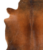 Brown with Red Cowhide Rug #65964