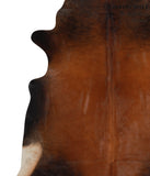 Brown with Red Cowhide Rug #65985