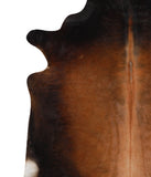 Brown with Red Cowhide Rug #66008