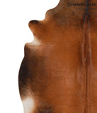 Brown with Red Cowhide Rug #66017