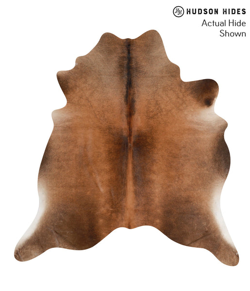 Brown with Red Cowhide Rug #66051