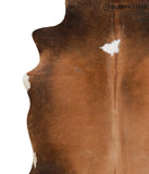 Brown with Red Cowhide Rug #66069