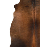 Brown with Red Cowhide Rug #66071