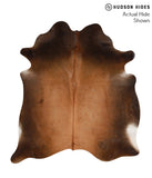 Brown with Red Cowhide Rug #66186