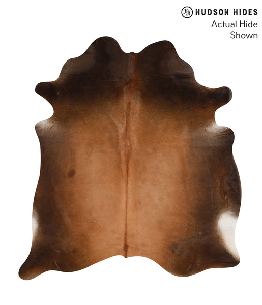 Brown with Red Cowhide Rug #66186