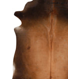 Brown with Red Cowhide Rug #66186