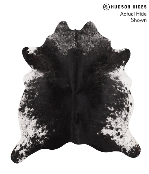 Salt and Pepper Black Cowhide Rug #66275