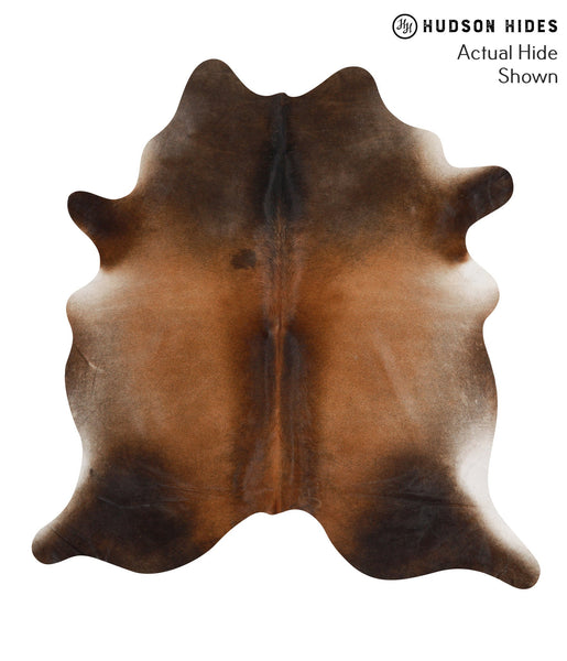 Brown with Red Cowhide Rug #66290