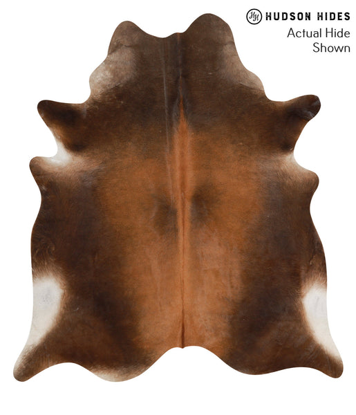 Brown with Red Cowhide Rug #66408