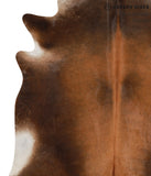 Brown with Red Cowhide Rug #66408