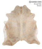 Grey with Beige Cowhide Rug #66409