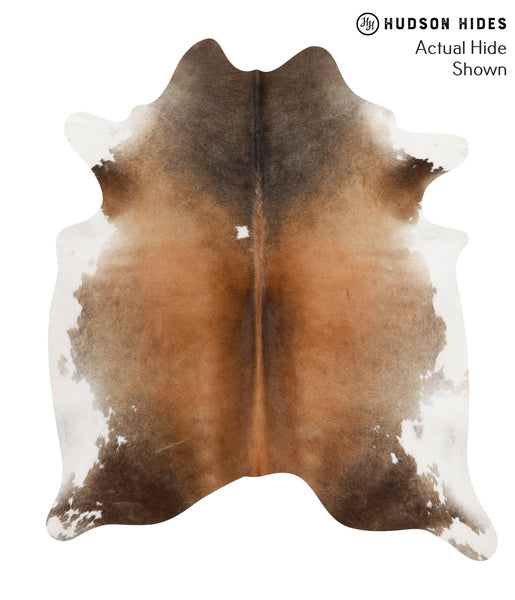 Brown with Red Cowhide Rug #66430