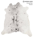 Salt and Pepper Black Cowhide Rug #66453