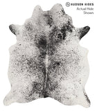 Salt and Pepper Black Cowhide Rug #66507