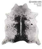 Salt and Pepper Black Cowhide Rug #66513
