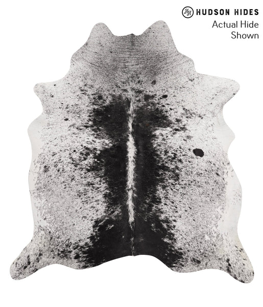 Salt and Pepper Black Cowhide Rug #66513