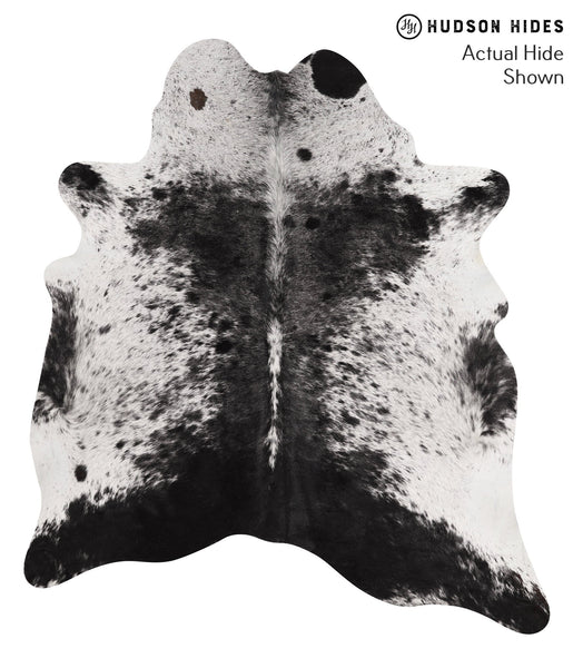 Salt and Pepper Black Cowhide Rug #66524
