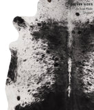 Salt and Pepper Black Cowhide Rug #66524
