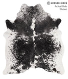 Salt and Pepper Black Cowhide Rug #66526