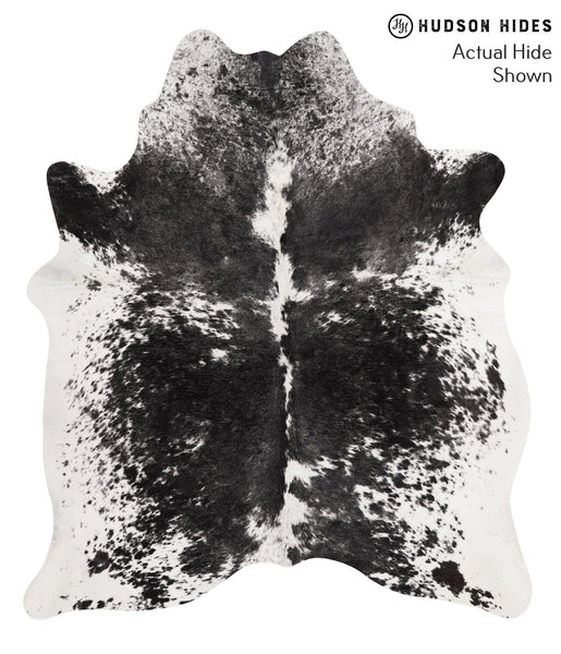 Salt and Pepper Black Cowhide Rug #66526