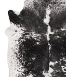Salt and Pepper Black Cowhide Rug #66526