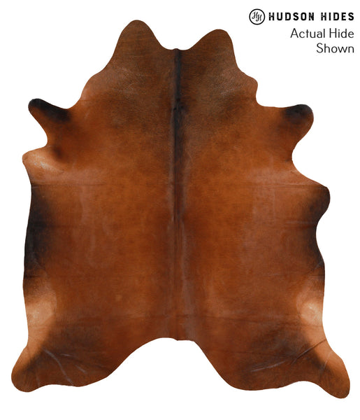 Brown with Red Cowhide Rug #66540