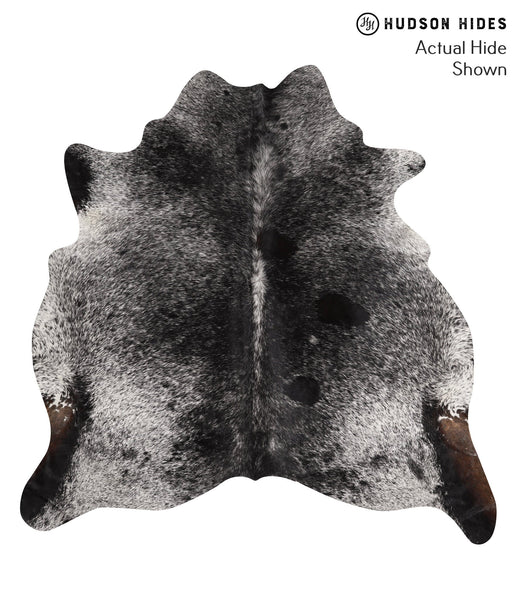 Salt and Pepper Black Cowhide Rug #66542