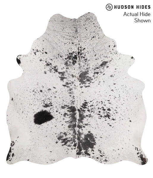 Salt and Pepper Black Cowhide Rug #66558